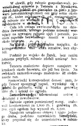 napad na dwór Tencera w Jawozrniku, 1906 rok, cz.2.jpg