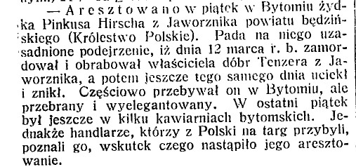 napad na dwór Tencera w Jaworzniku, cz.4, Górnoślązak, 8 maja 1906 rok.jpg