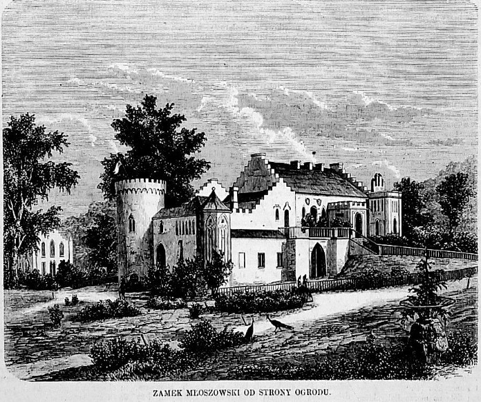 zamek młoszowski od strony ogrodu,1865,  T.I. 279.jpg