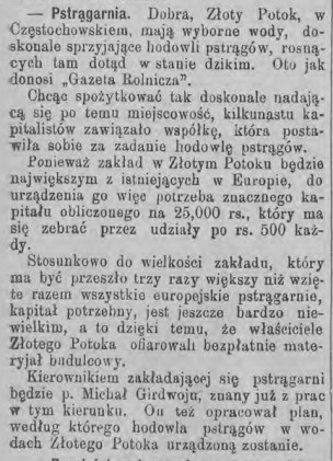 Zapowiedź budowy pstrągarni, Tydz.Piotr. 31, 1882 r..jpg