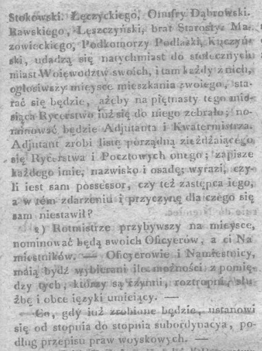 Rozkaz Dąbrowskiego z 3 grudnia 1806 r. o rotmistrzach, cz.3.jpg