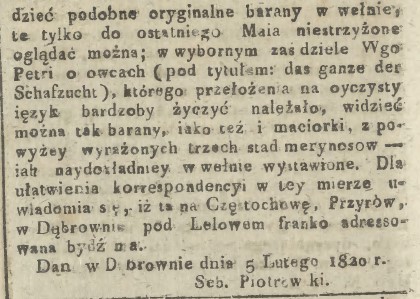 O sprzedaży oryginalnych merynosów, G.K.W. i Z., 15, 1820 r., cz.4.jpg
