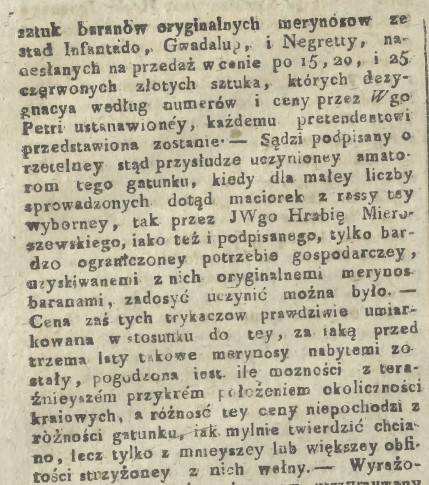 O sprzedaży oryginalnych merynosów, G.K.W. i Z., 15, 1820 r., cz.2.jpg