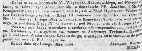 Sprzedaż klucza Mrzygłodzkiego, Dz.U.W.K. 12, 1824 r., cz.2.jpg