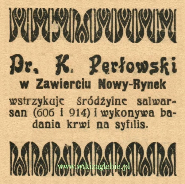 603px-Reklama_1914(2)_Zawiercie_Doktor_K._Perłowski_01.jpeg