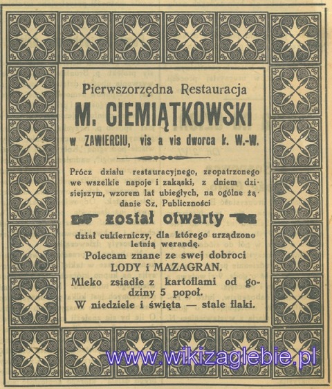 Zawiercie_1915_Restauracja_M._Ciemiątkowski_01.jpg