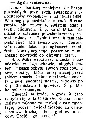 weteran Powstania Styczniowego, G.Cz. 8, 1910 r..jpg